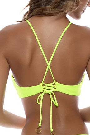 Luli Fama Brilla Multiway Keyhole Cross Neck Top